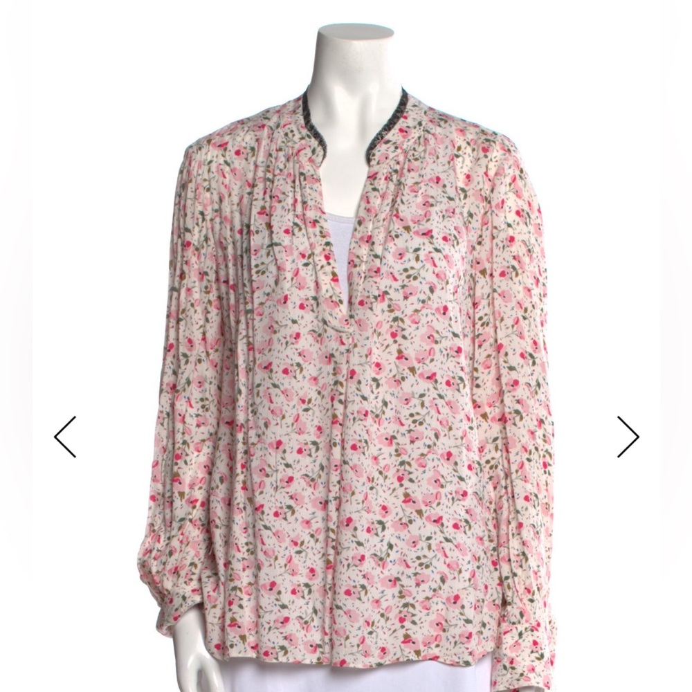 Zadig & Voltaire Pink Floral Blouse